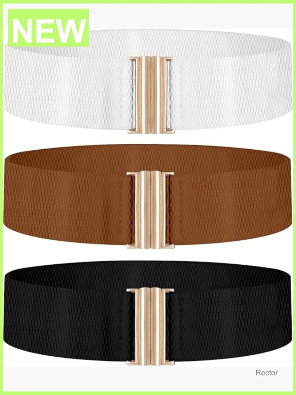 Wide Stretch Waist Belt Set - Adjustable Plus Size Braided Belt